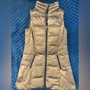 My Anorak Metallic Bronze Down Vest New With Tags